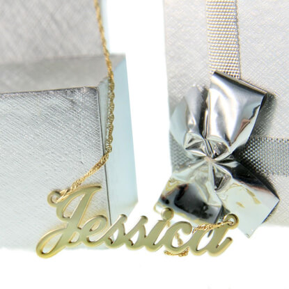 Gold Plated Name Necklace